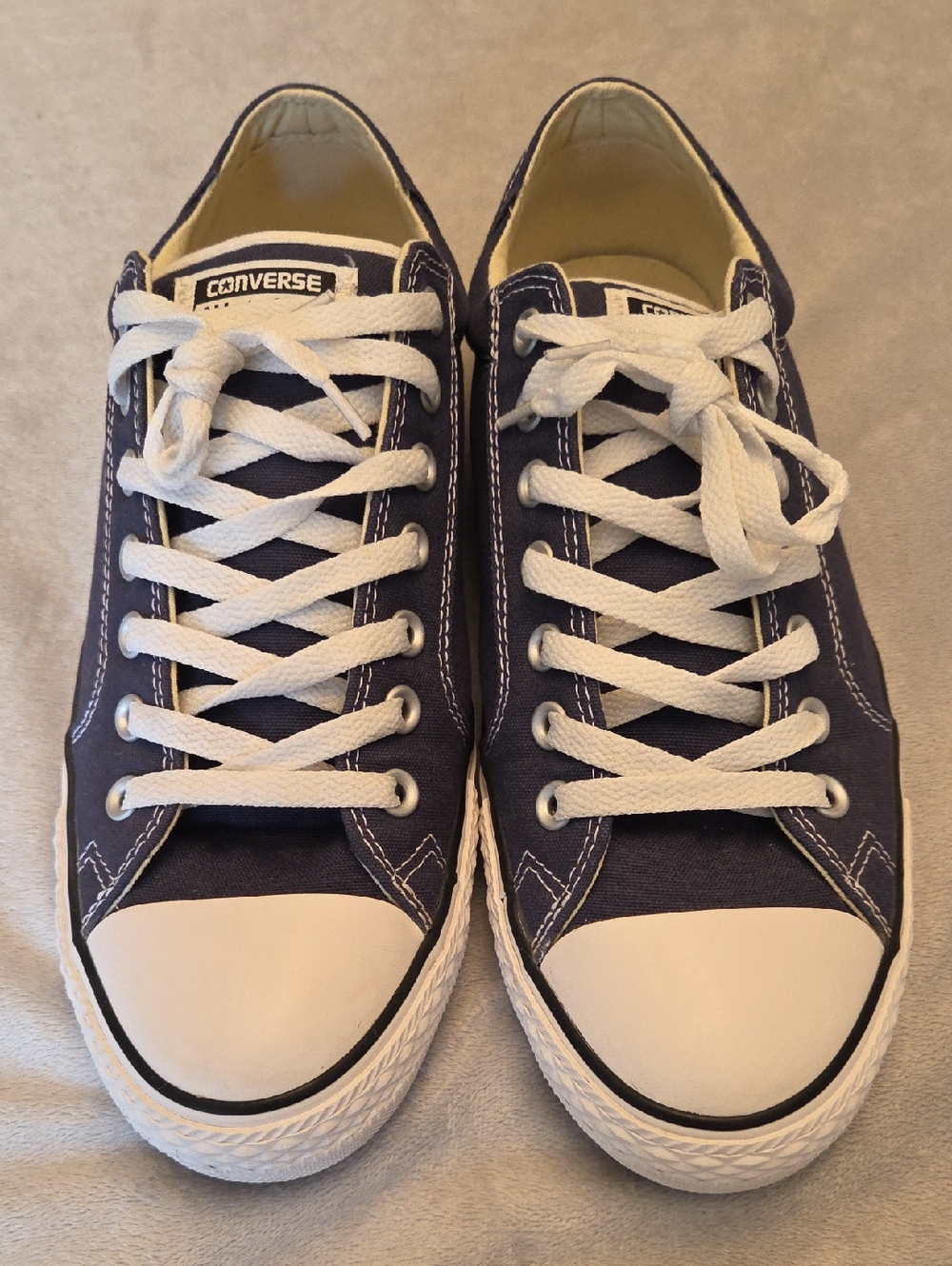 Immaculate Men's Converse All-Star, Blue & White, Size 10 - Picture 2 of 8
